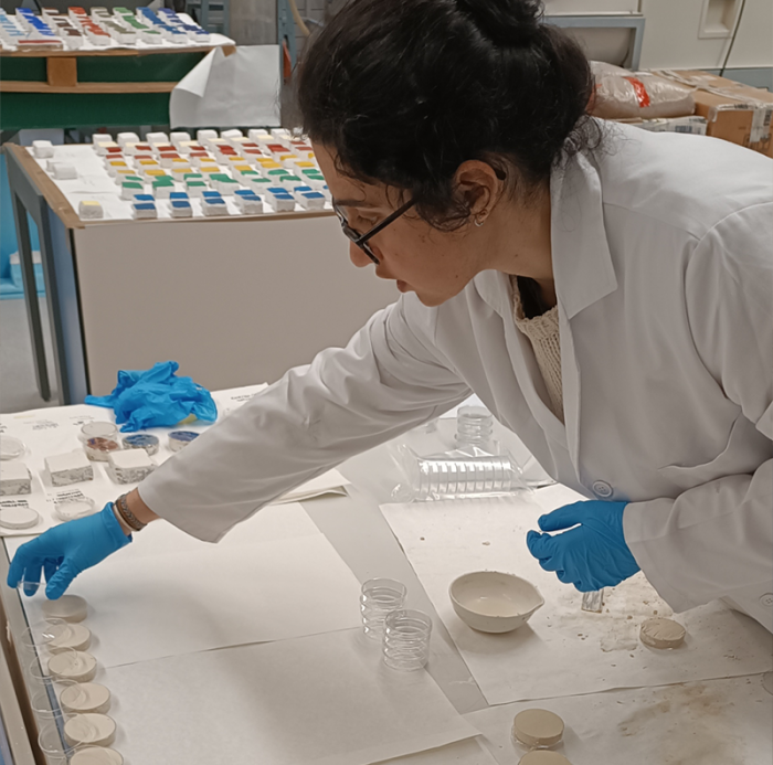 Preparation of kaolinite mock-ups