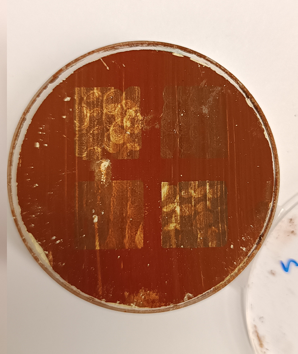 Mock-up laser irradiation