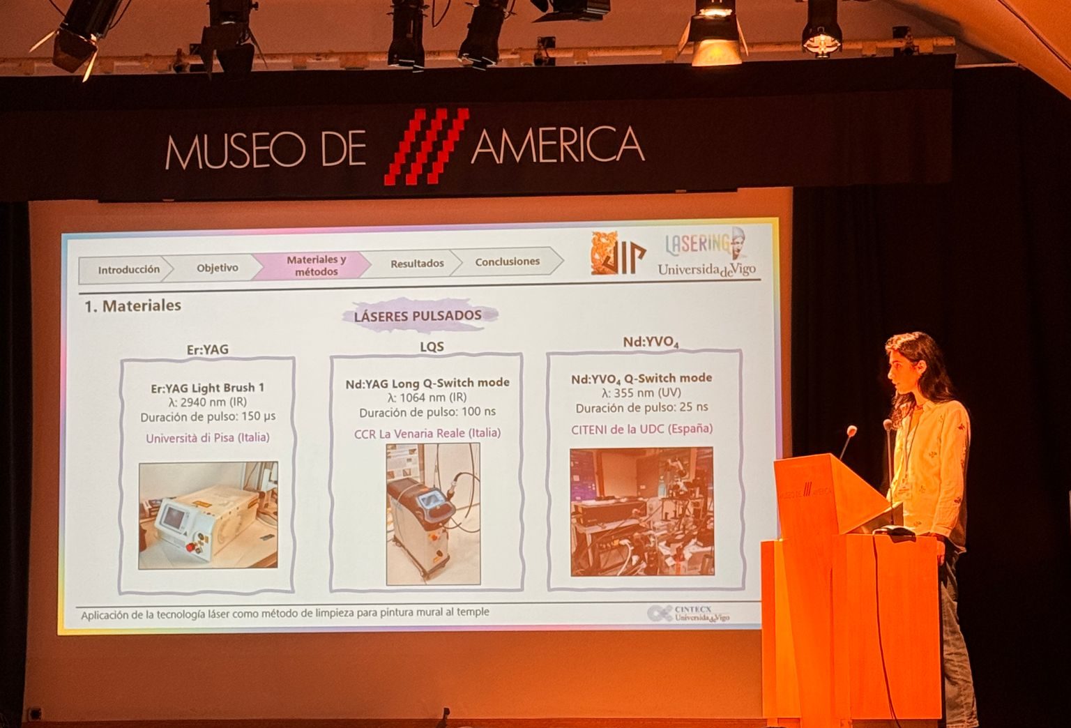 Laura Andrés Herguedas presented a work about some recent progresses from the #LaseringPH